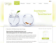 Tablet Screenshot of be-lingo.de