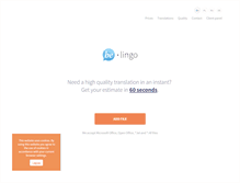 Tablet Screenshot of be-lingo.com